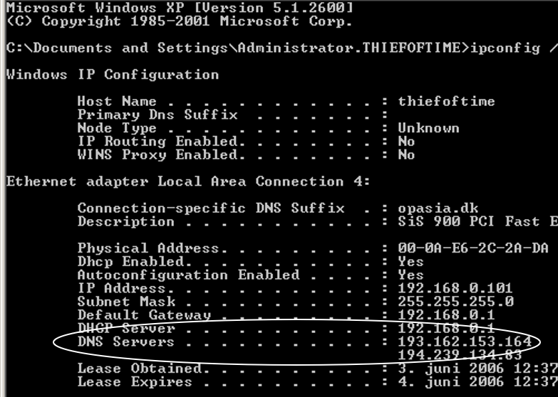 Finding DNS Server